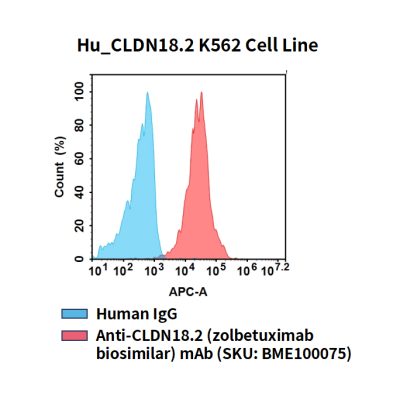 fc-cel100100 hu cldn18.2 k562 cell line flow